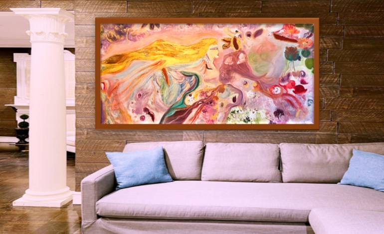Original Abstract Expressionism Fantasy Painting by Julia chi   Zhao 