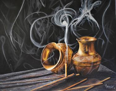 Original Photorealism Still Life Painting by Aayushi Gajjar