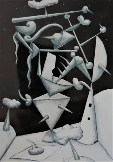 Print of Cubism Outer Space Drawings by FRANCESCO GIORDANO
