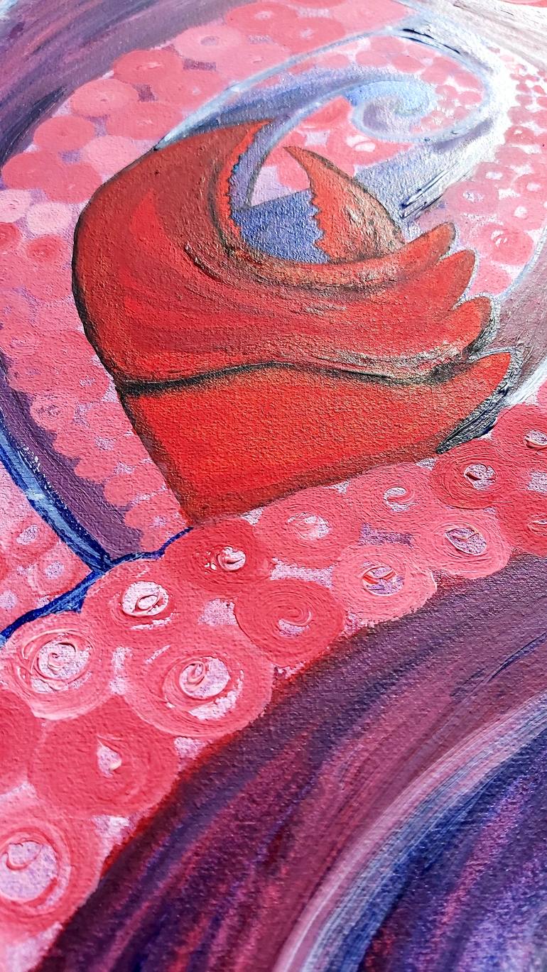 Original Expressionism Animal Painting by Maria Malesh