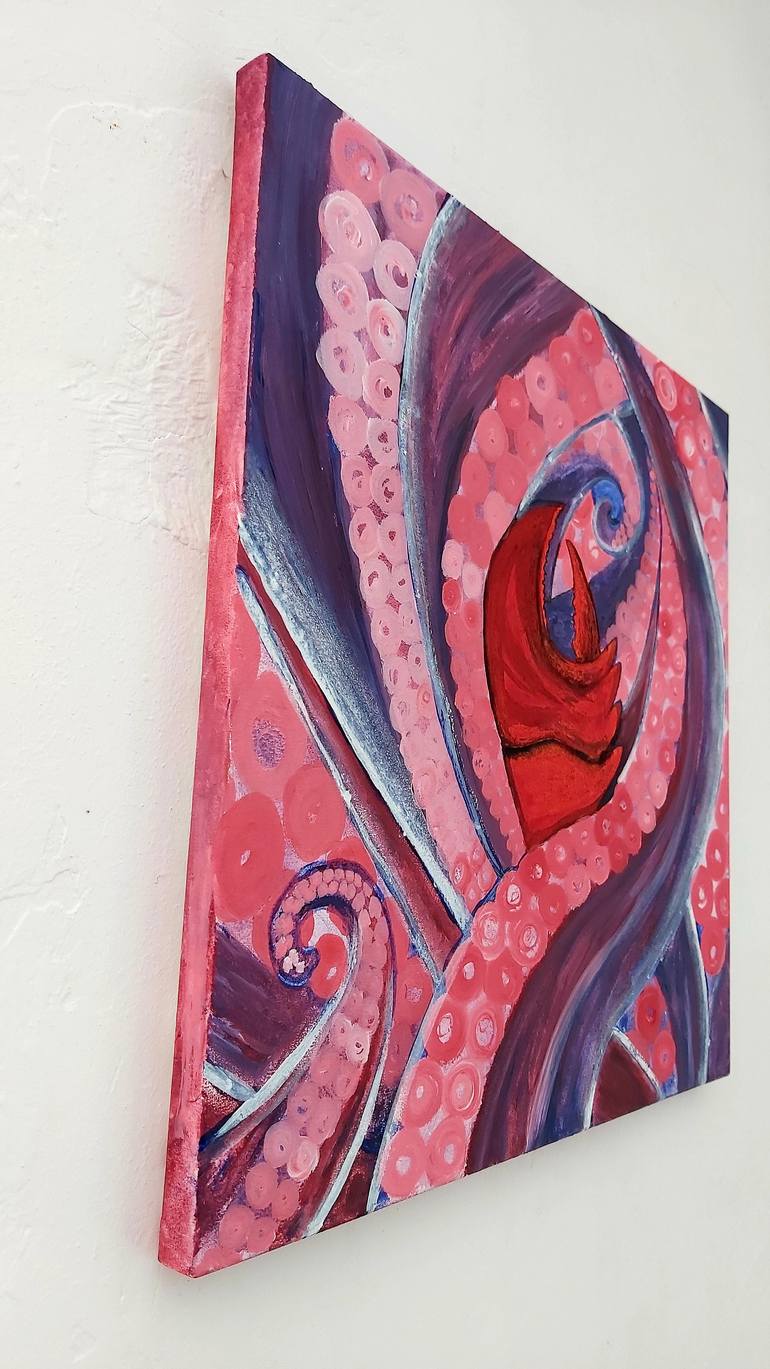 Original Expressionism Animal Painting by Maria Malesh