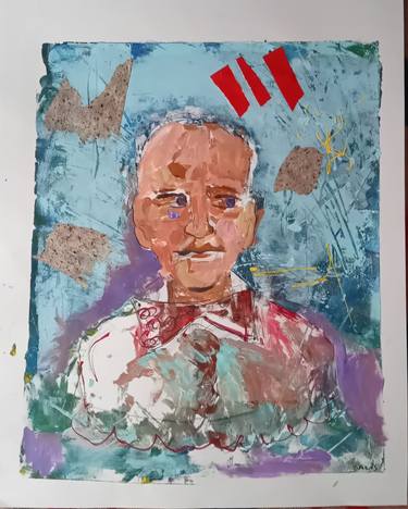 Original Contemporary People Mixed Media by Michaela Grympilis
