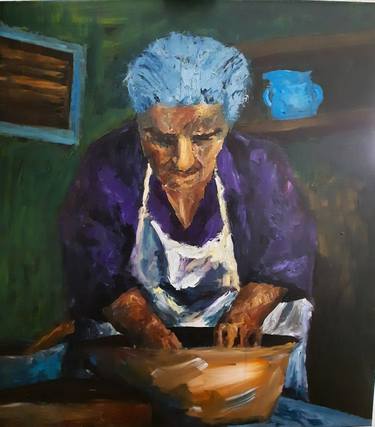 Print of Expressionism Kitchen Paintings by MICHAIL GRYMPILIS