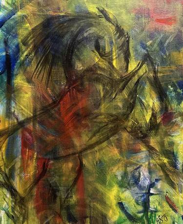 Print of Abstract Expressionism Horse Paintings by Anneke Long