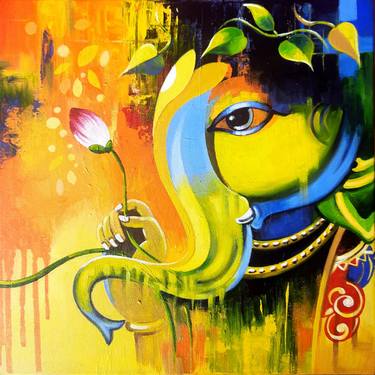 ganesha paintings modern art