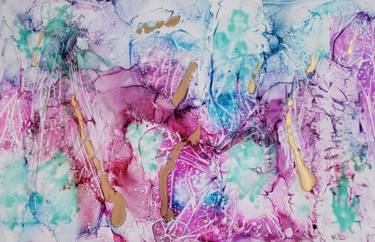 Original Abstract Expressionism Abstract Paintings by Katy Bishop