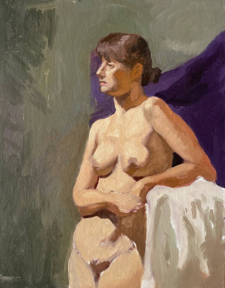 Print of Fine Art Nude Painting by Brian Stewart