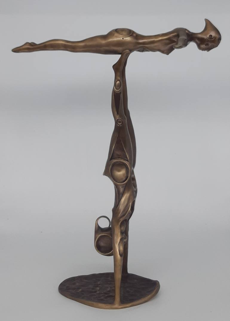 Original Figurative Fantasy Sculpture by Ja Fligel