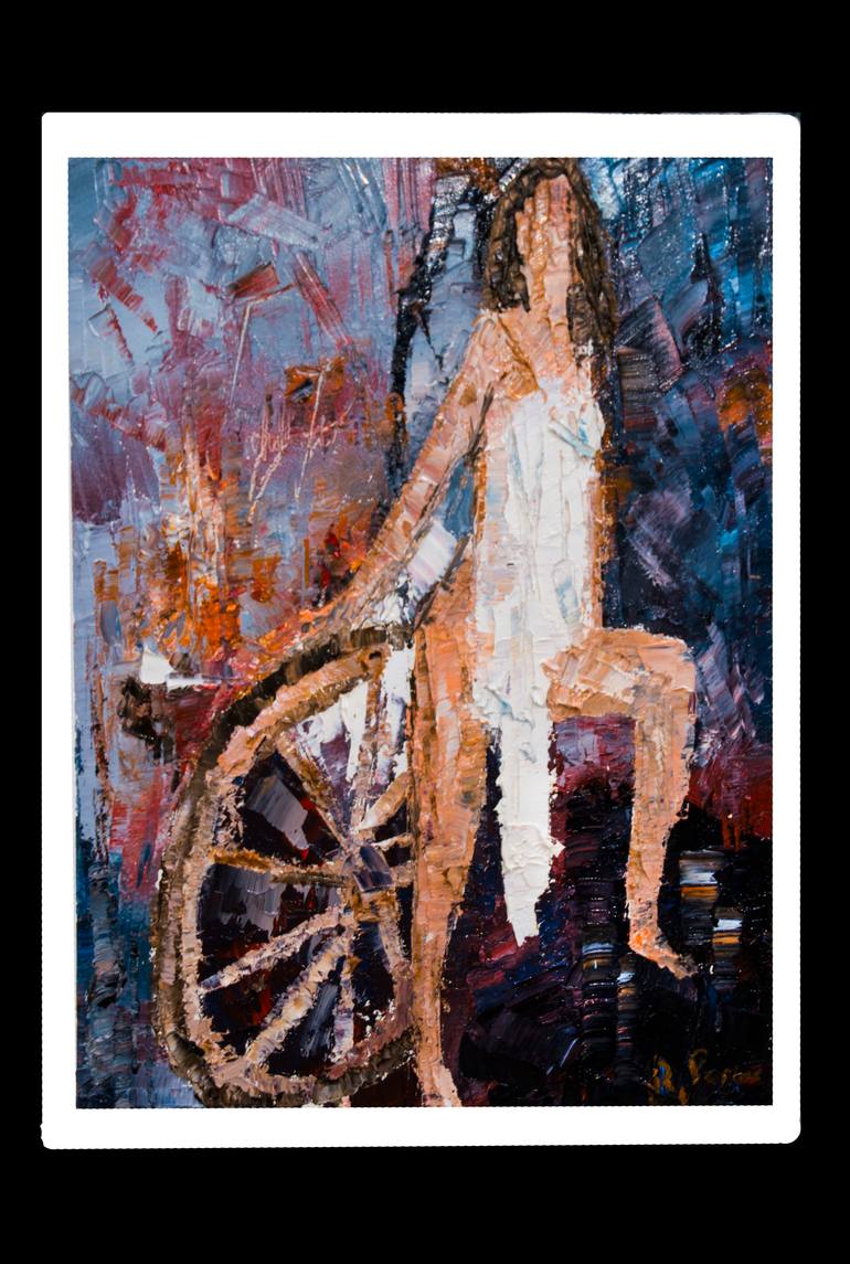Original Expressionism Nude Painting by Roland Perine
