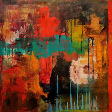 Original Abstract Expressionism Abstract Paintings by Katherine Treffinger