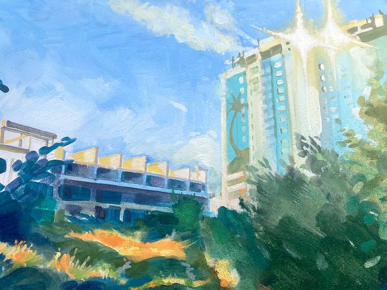 Original Conceptual Landscape Painting by Masha Gross