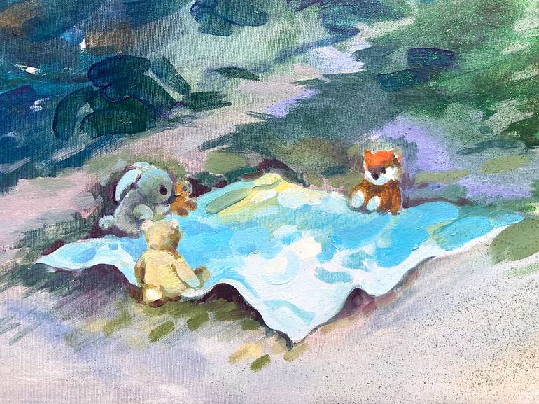 Original Conceptual Landscape Painting by Masha Gross