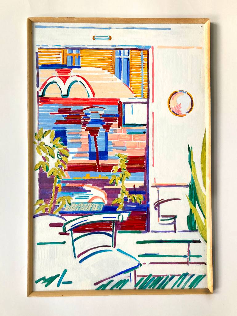 Original Abstract Expressionism Landscape Painting by Masha Gross