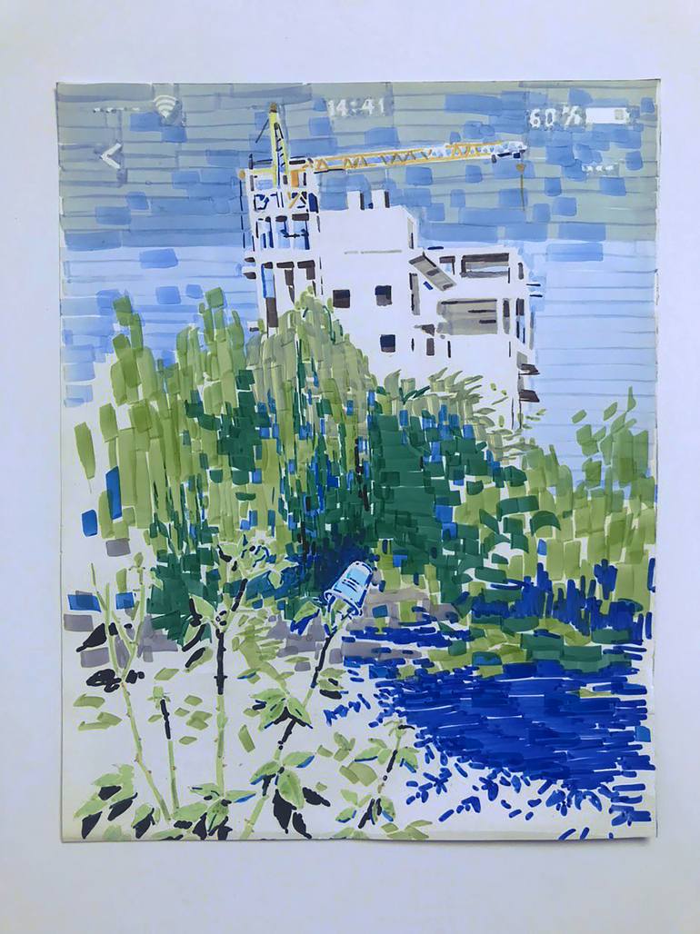 Original Conceptual Architecture Drawing by Masha Gross
