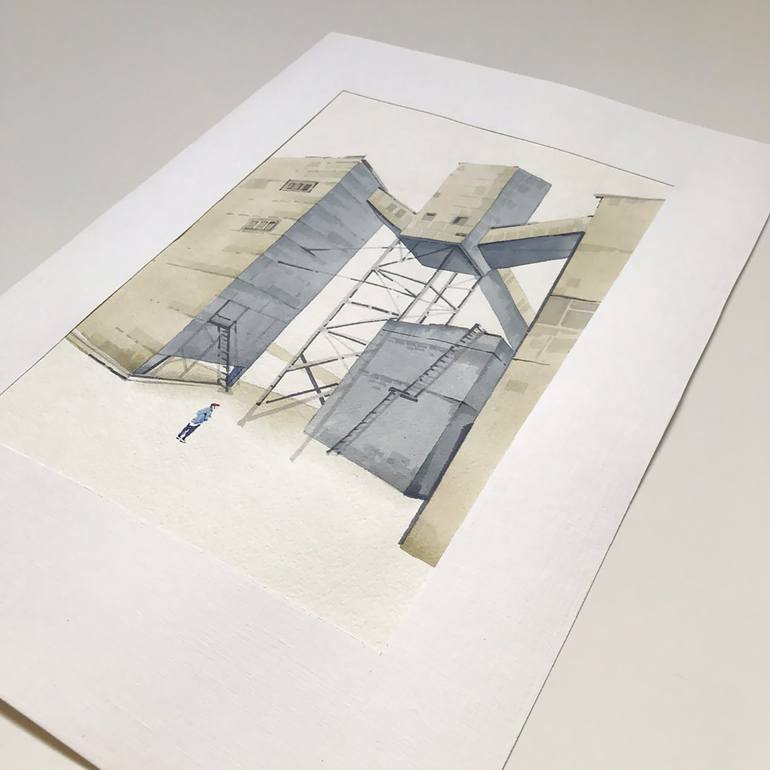 Original Conceptual Architecture Drawing by masha gross