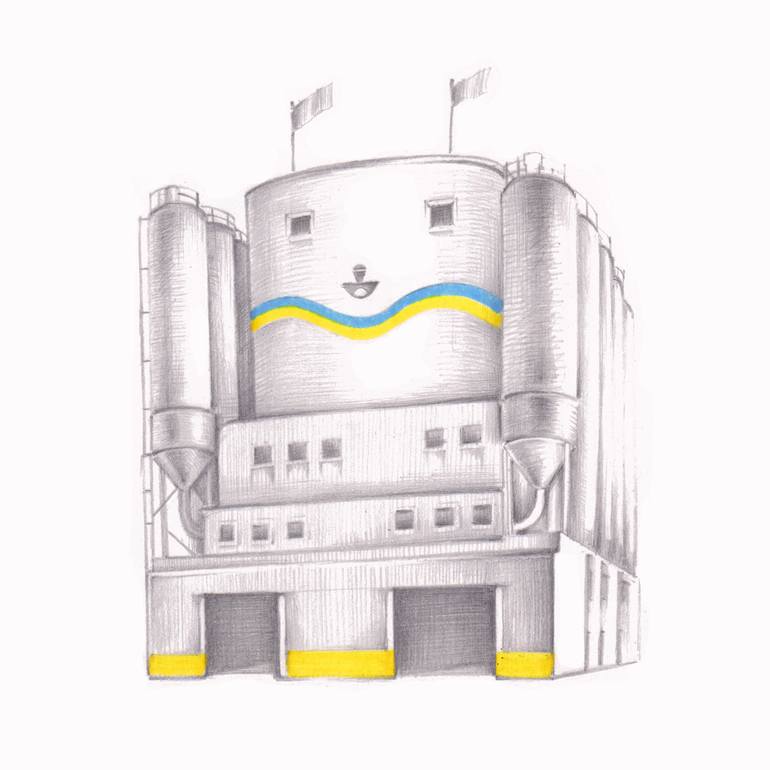 Original Conceptual Architecture Drawing by Masha Gross