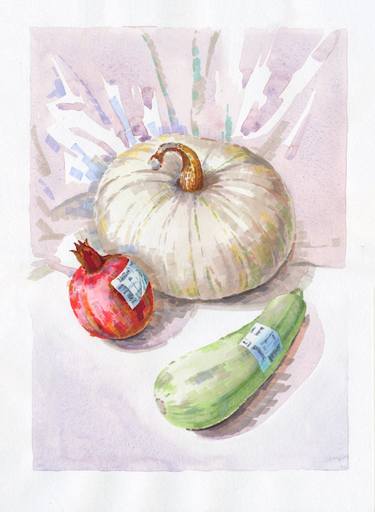 Print of Fine Art Food Drawings by masha gross