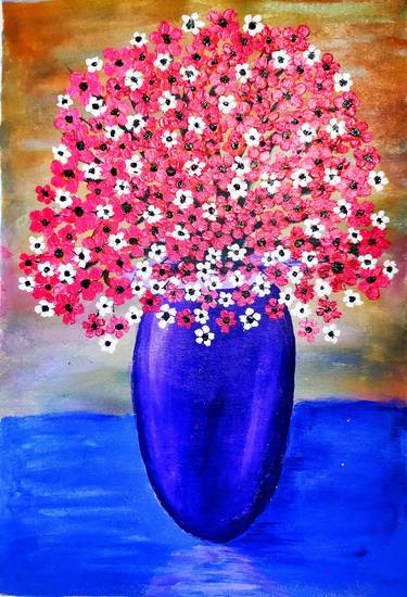 Print of Abstract Floral Paintings by Saipriya Muralibabu