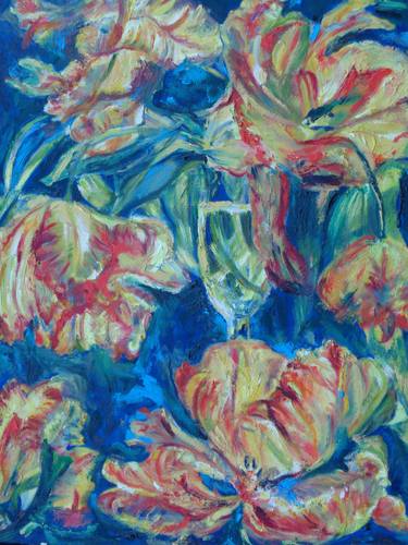 Original Floral Paintings by Netty Beukers van Steen