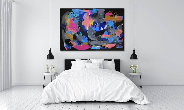 Original Abstract Expressionism Abstract Painting by Donina Asera