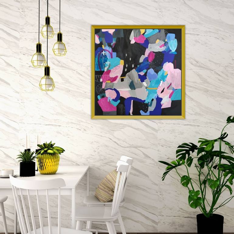 Original Abstract Expressionism Abstract Painting by Donina Asera