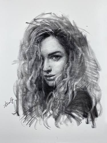 Original Portrait Drawing by Kisoo Chai