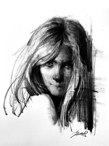 Print of Expressionism Portrait Drawings by Kisoo Chai