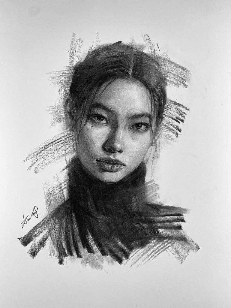 Portraiture (Charcoal Drawing) - Coolum Art Group