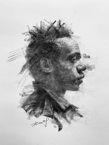 Print of Expressionism Portrait Drawings by Kisoo Chai