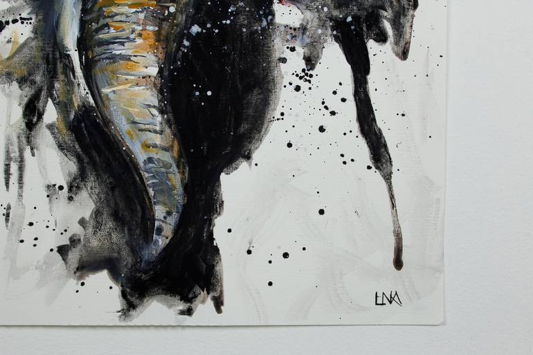 Original Figurative Animal Painting by Helena Monniello