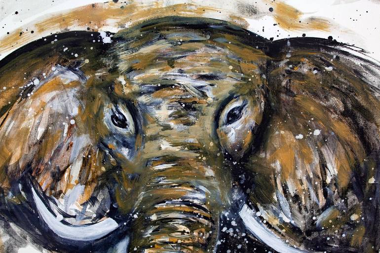 Original Figurative Animal Painting by Helena Monniello