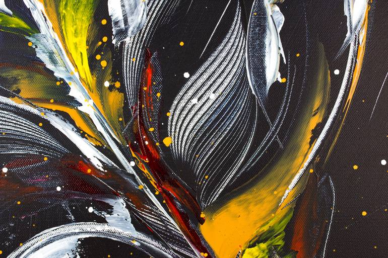 Original Abstract Expressionism Abstract Painting by Helena Monniello