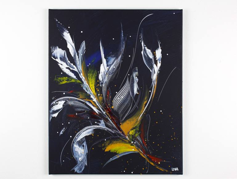 Original Abstract Expressionism Abstract Painting by Helena Monniello