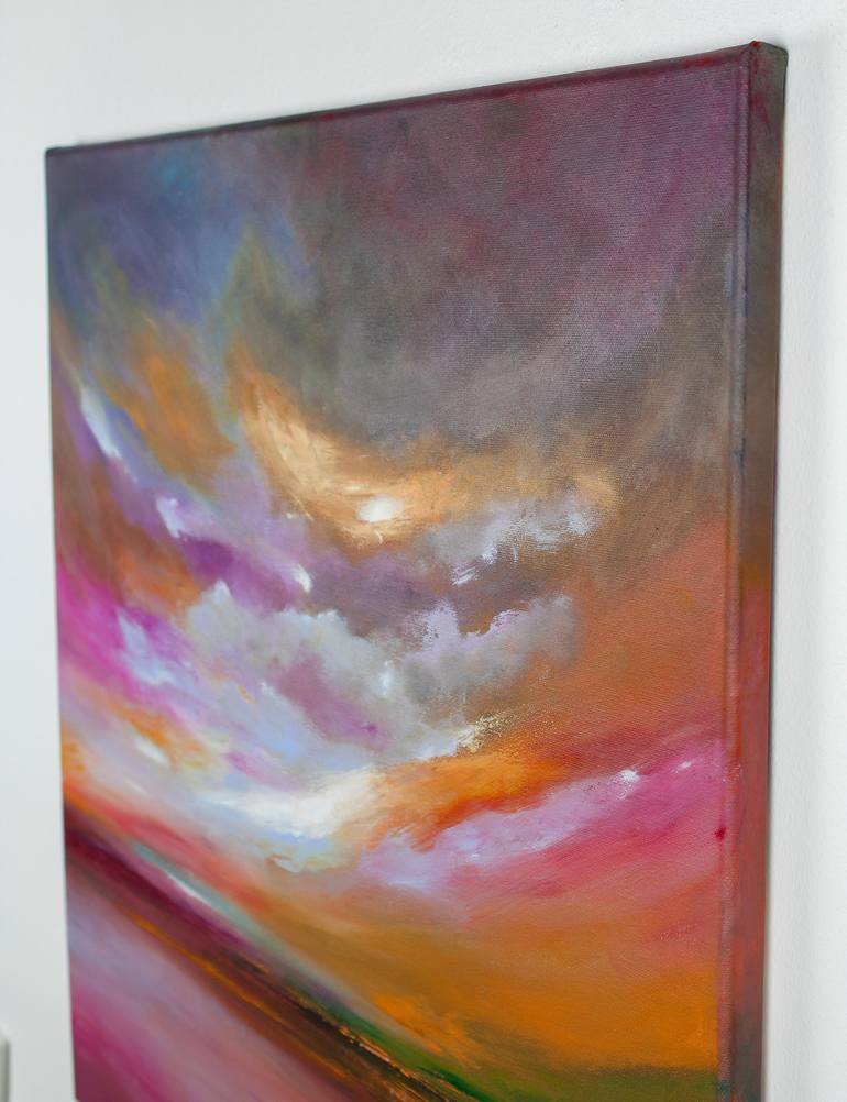 Original Expressionism Landscape Painting by Helena Monniello