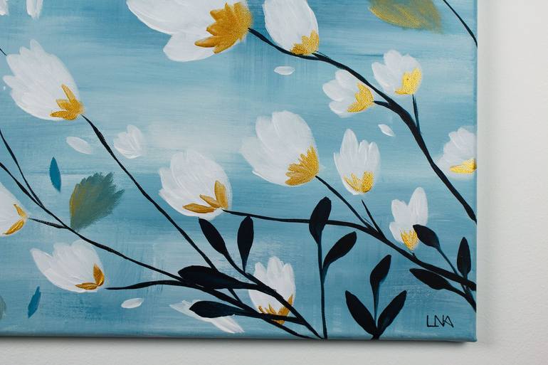 Original Floral Painting by Helena Monniello