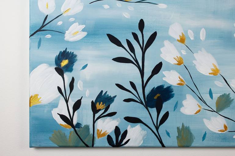 Original Floral Painting by Helena Monniello