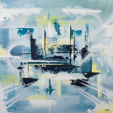 Print of Abstract Architecture Paintings by Helena Monniello