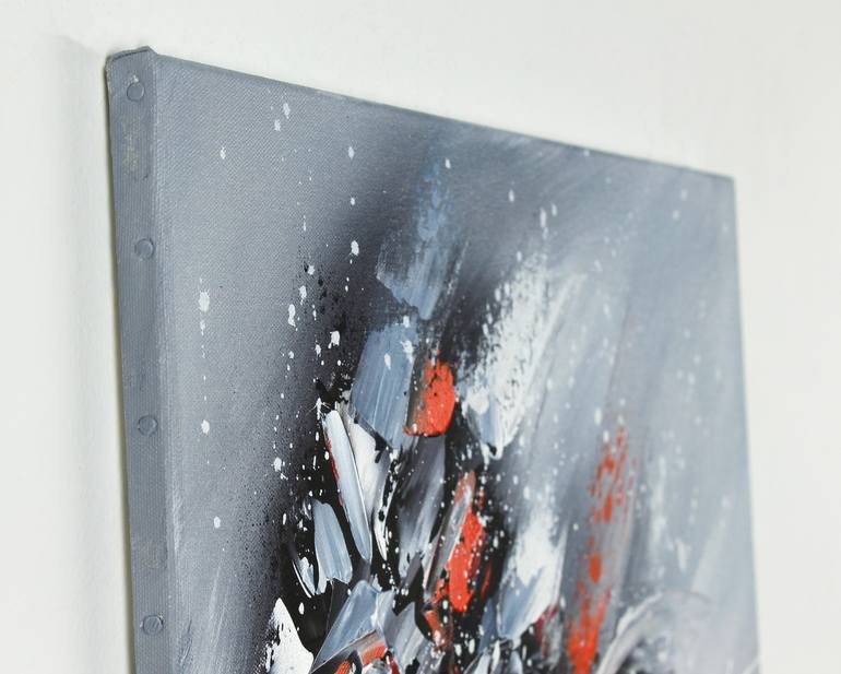 Original Abstract Outer Space Painting by Helena Monniello