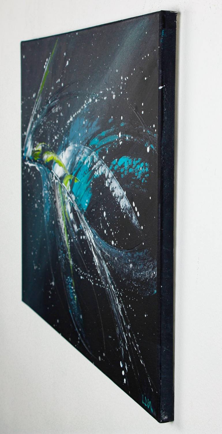 Original Outer Space Painting by Helena Monniello