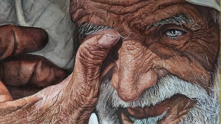 Original Figurative People Painting by Galih Husen
