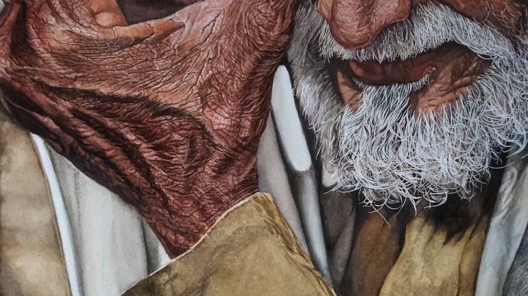 Original Figurative People Painting by Galih Husen