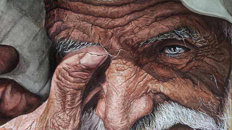 Original Figurative People Painting by Galih Husen