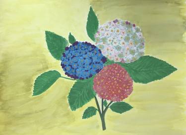 Print of Floral Paintings by mamatha sriram