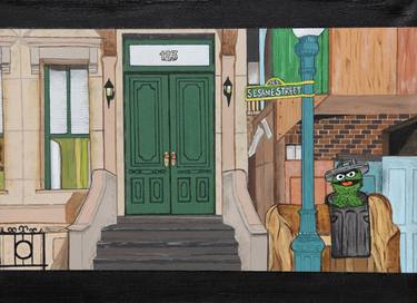 123 Sesame Street - Acrylic Painting thumb
