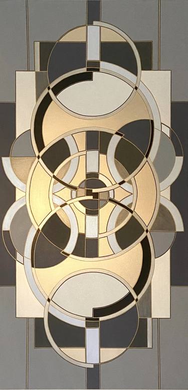 Original Abstract Geometric Paintings by Kathleen Werner
