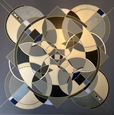 Original Abstract Geometric Paintings by Kathleen Werner