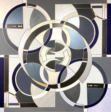 Print of Art Deco Geometric Paintings by Kathleen Werner