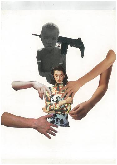 Print of Dada Portrait Collage by yoanna neikova