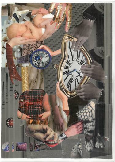 Print of Time Collage by yoanna neikova