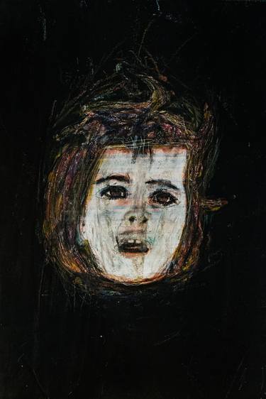 Print of Expressionism Portrait Mixed Media by Peter Geluk